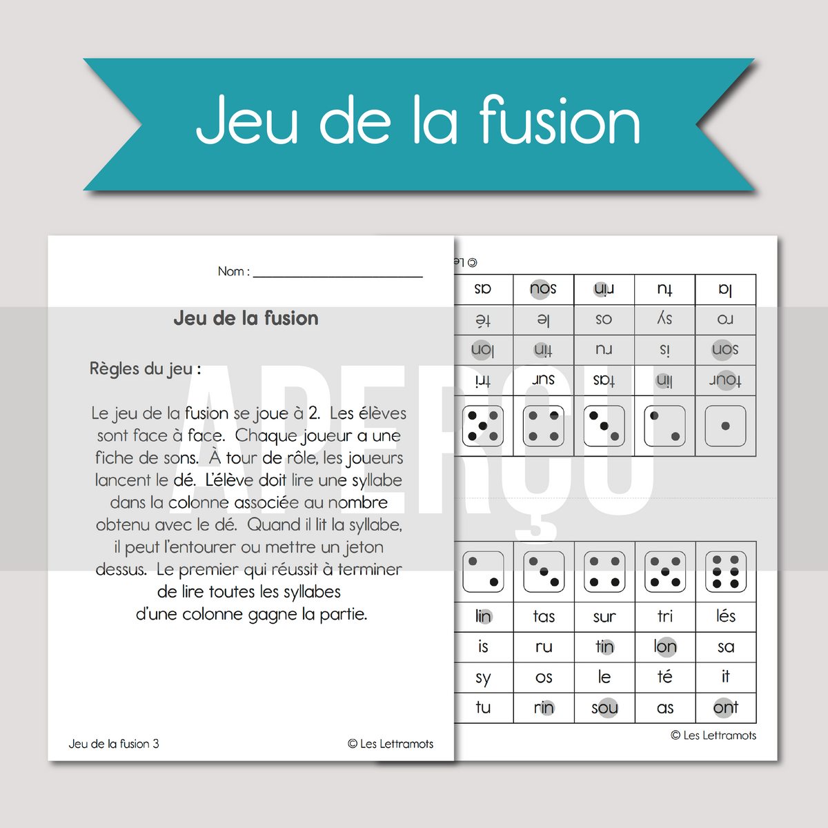 Ensemble reproductible de la fusion