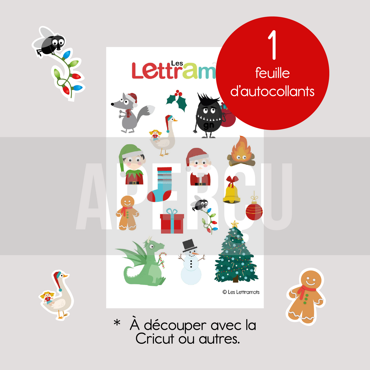 Ensemble reproductible de Noël
