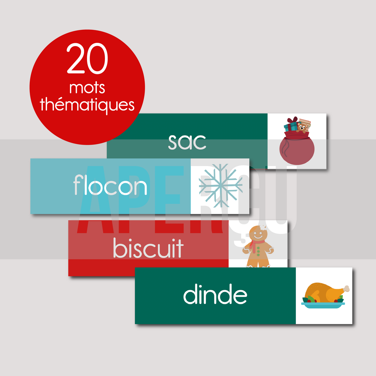 Ensemble reproductible de Noël