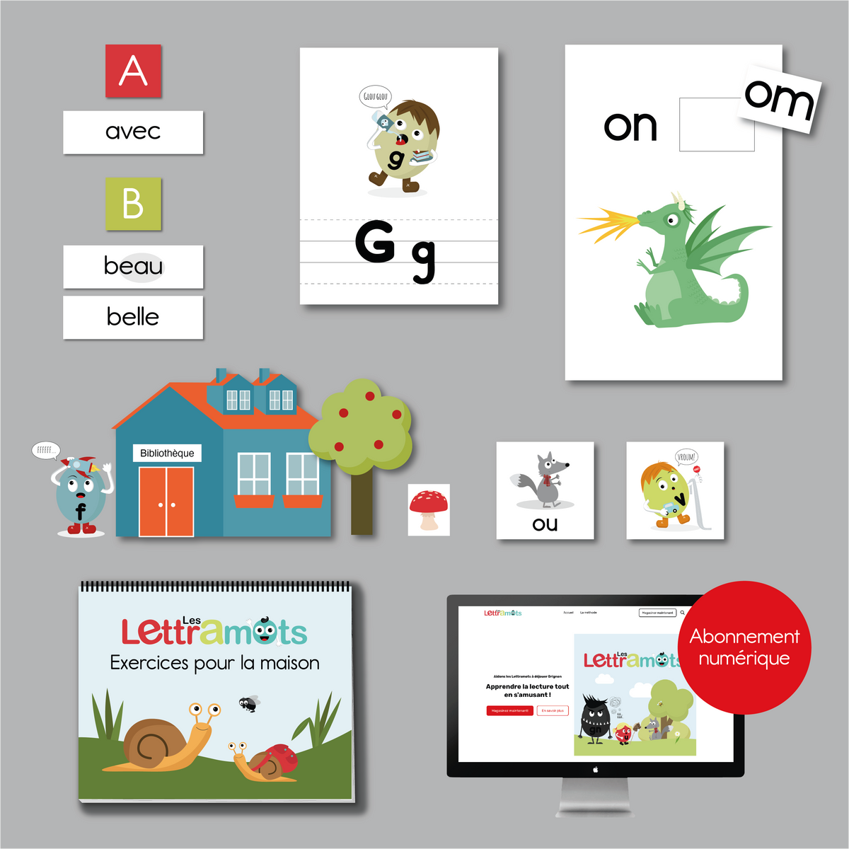 Ensemble de classe AVEC abonnement numérique (alphabet script)