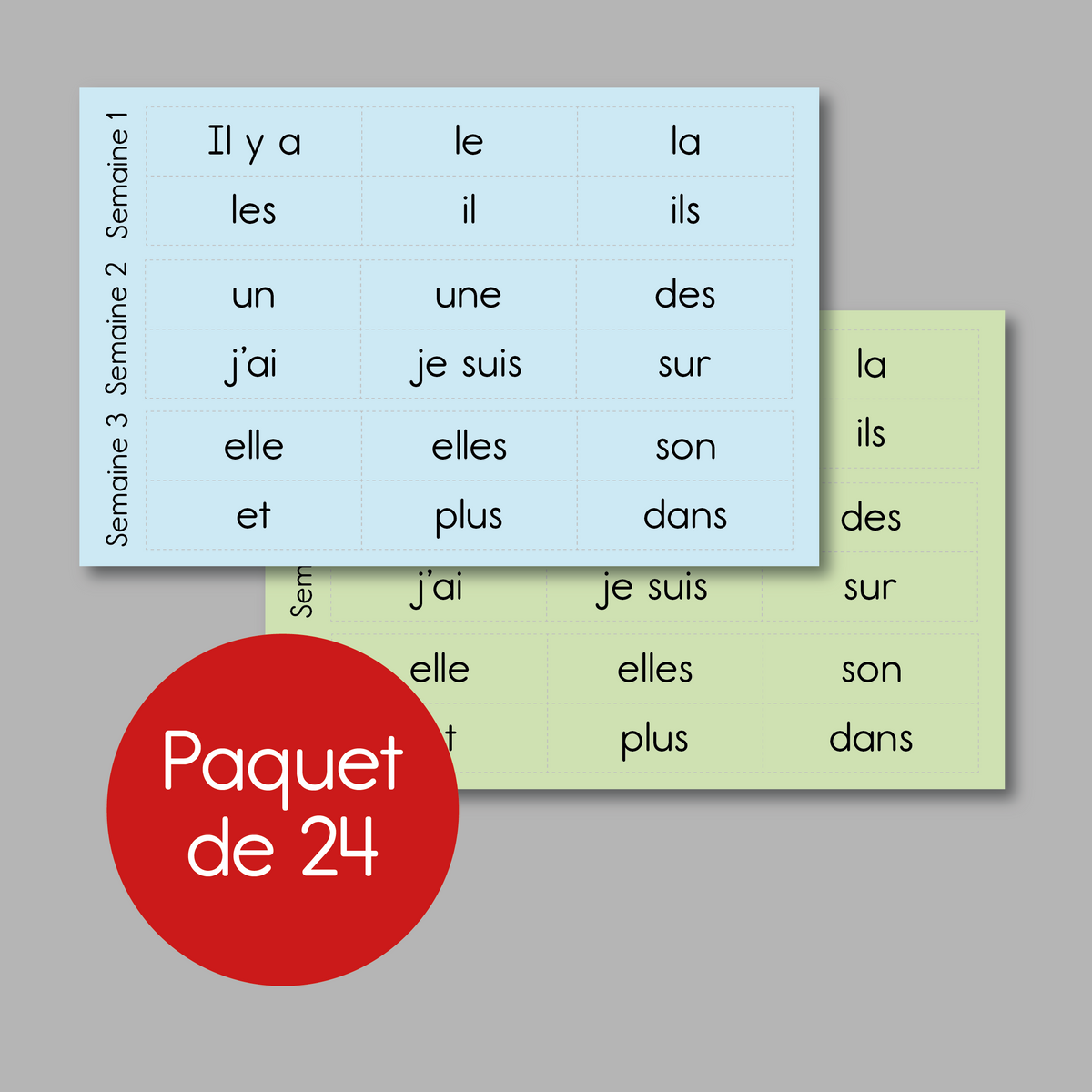 Paquet de mots photos pour les élèves
