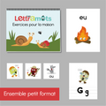 Ensemble de classe petit format (alphabet script)
