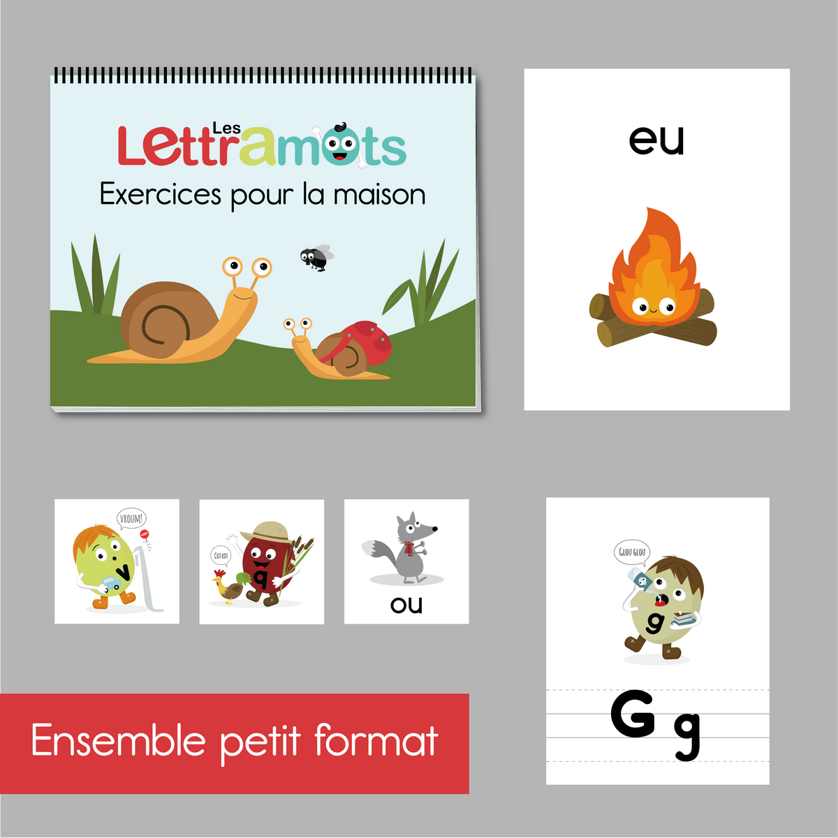 Ensemble de classe petit format (alphabet script)