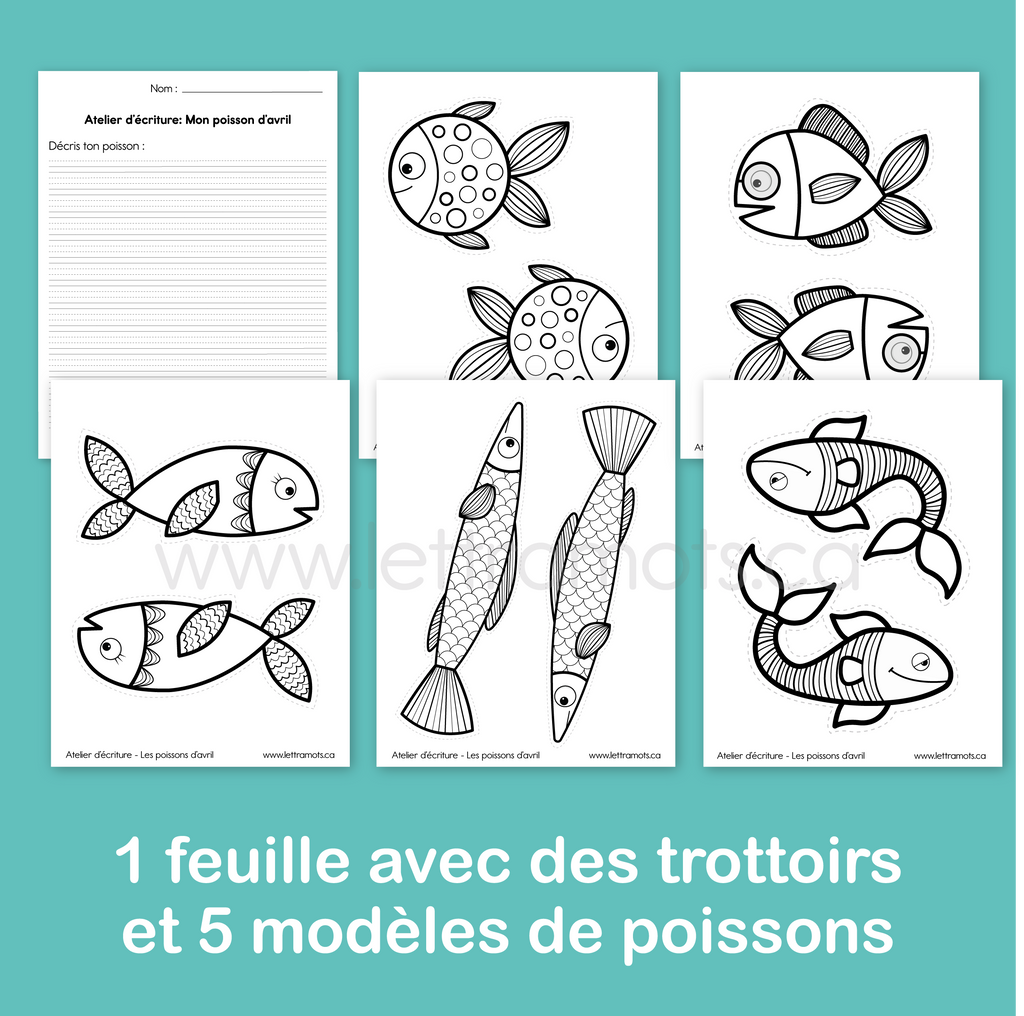 Atelier d'écriture: Mon poisson d'avril