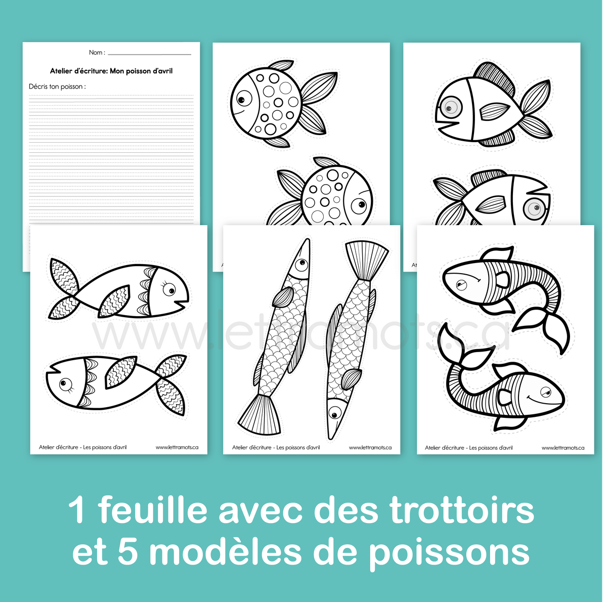 Atelier d'écriture: Mon poisson d'avril