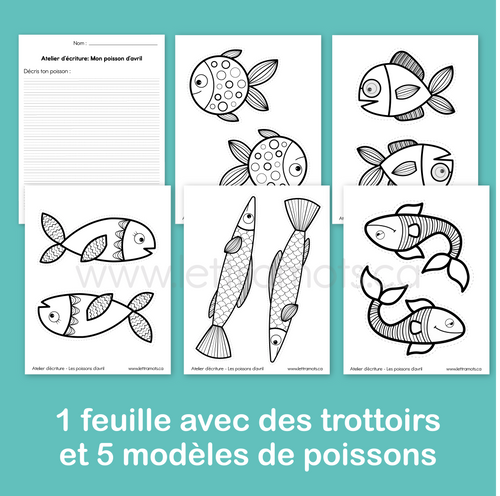 Atelier d'écriture: Mon poisson d'avril