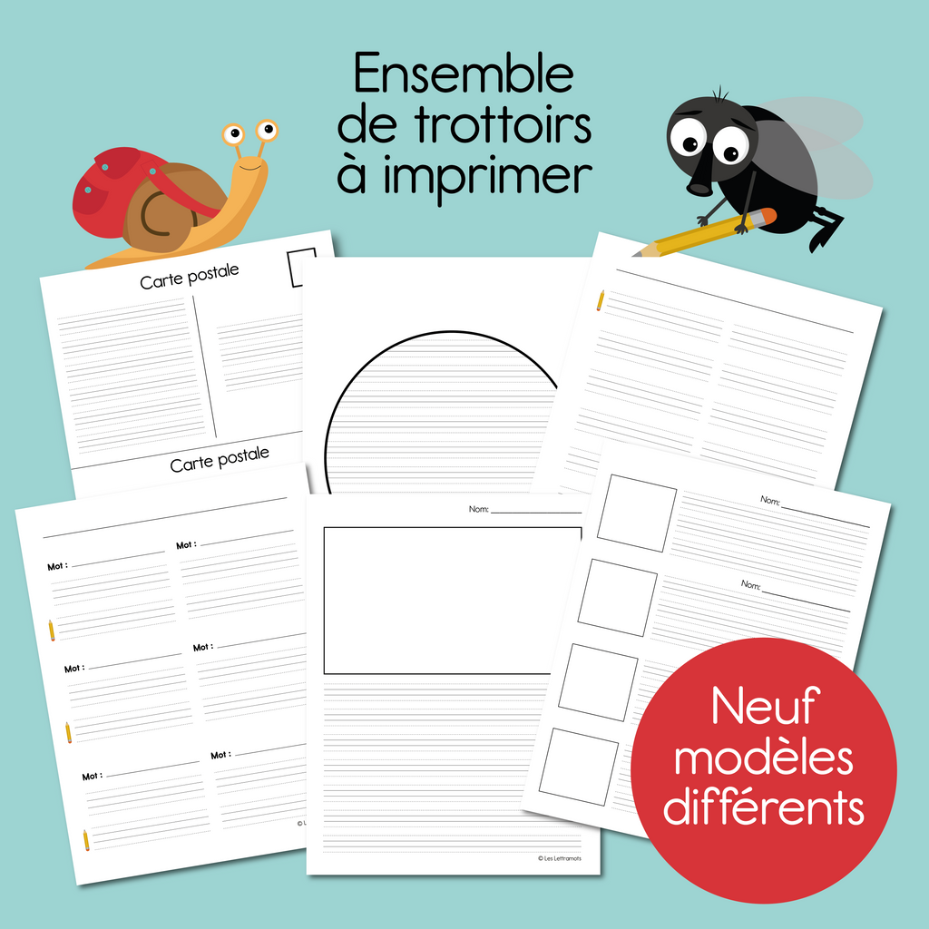Feuilles de trottoirs à imprimer