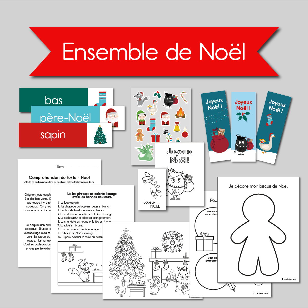 Ensemble reproductible de Noël